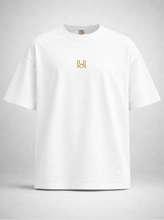 WAKE UP – Organic T-Shirt Oversized – Weiß