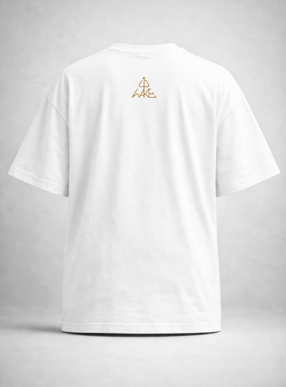 WAKE UP – Organic T-Shirt Oversized – Weiß